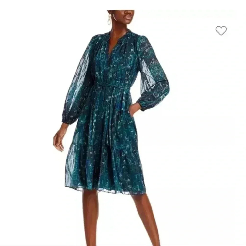 Kobi Halperin lowry Printed Chiffon Shirtdress
